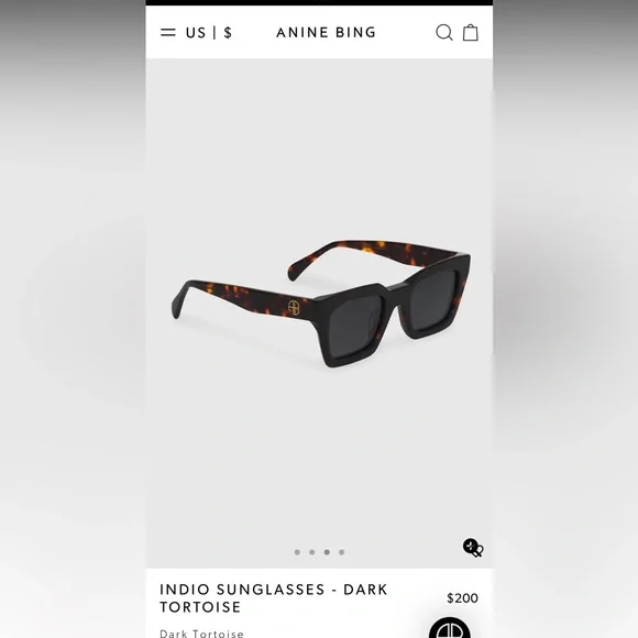 Anine Bing Indio Sunglasses - Dark Tortoise 🤎 - Picture 3 of 14
